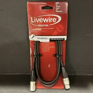 Livewire Essential Microphone Cable 5 ft. Black - New